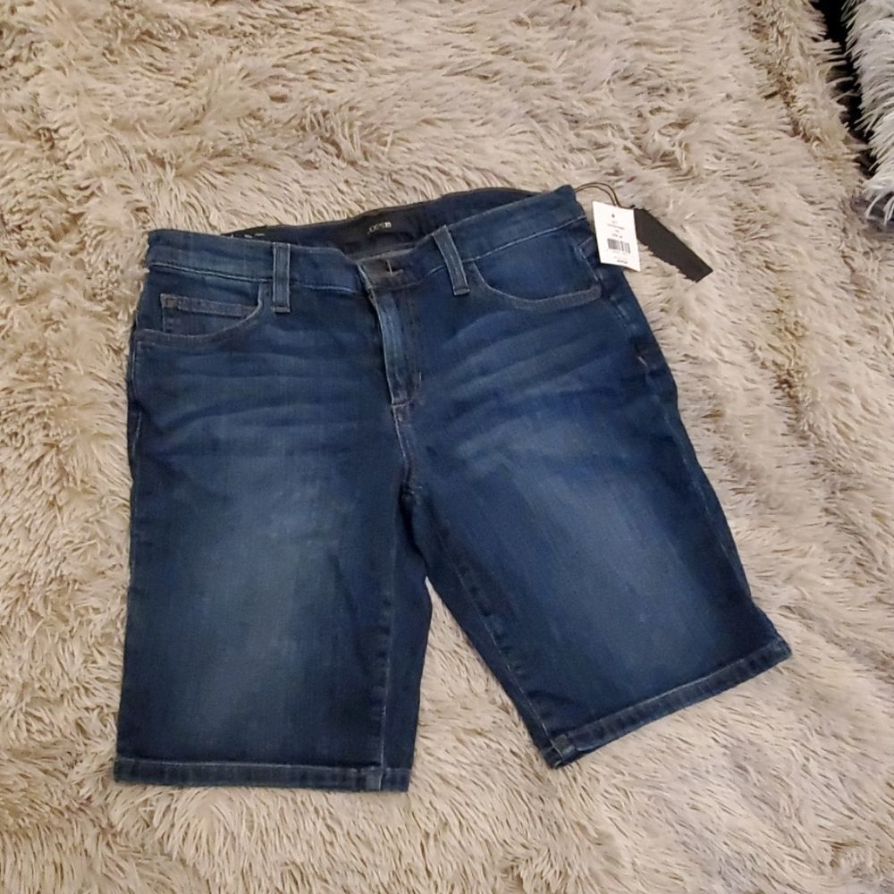 Medium wash Joe's Jean's "thea" Bermuda shorts